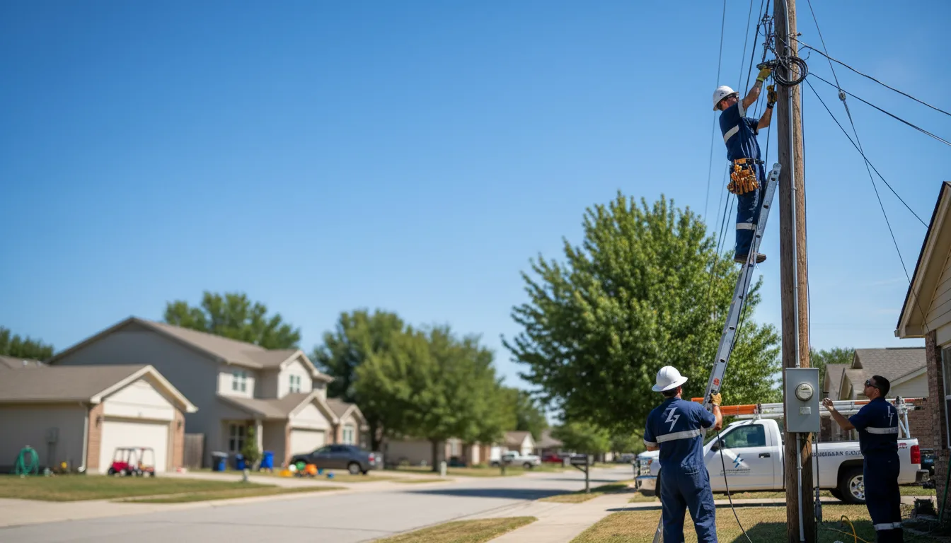 Residential electrician providing installation services in Welch, MN